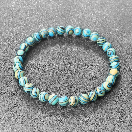 Zelda - Blå Malachit Natursten Armband